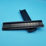 Black engineering plastic flat wear strip slide rail