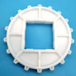 UHMWPE square bore conveyor sprocket with reinforcing ribs