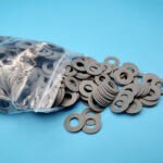 Grey engineering plastic flat wear washers and spacers