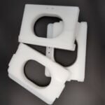 CNC machined UHMWPE wear plate with center cutout