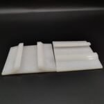 Extruded UHMWPE straight guide rail and sliding wear track