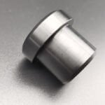 Machined black engineering plastic flanged bushing sleeve