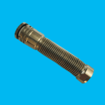 Precision machined metal ribbed threaded sleeve for packaging machinery
