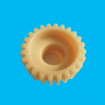 Wear-resistant engineering plastic spur gear for transmission systems