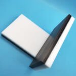 Thick PTFE-filled POM acetal plastic block for high wear resistance applications