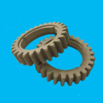 Custom CNC machined plastic spur gear rings for transmission assemblies